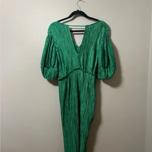 Anthropologie Asymmetrical Green Dress thumbnail 5