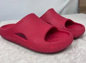 Crocs Recovery Slides Red unisex women’s 6 sandals thumbnail 1