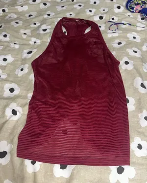 Lululemon red lightweight tank top thumbnail 1