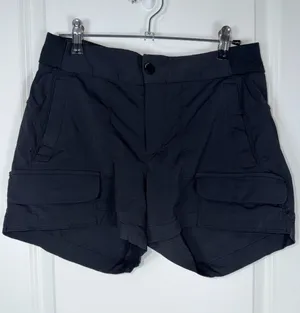 Athleta Women's Black Cargo Performance Hiking Shorts thumbnail 1