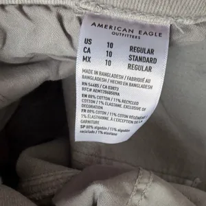 American Eagle Stretch Stovepipe Jeans High-Waisted‎ Grey Colored Denim Size 10 thumbnail 10