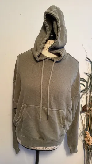 Aerie Women Olive Green Hoodie Long Sleeve‎ Pocket Casual Size XS oversized thumbnail 1
