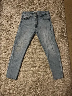 Zara The Raw Edge Jeans Size 32 thumbnail 2