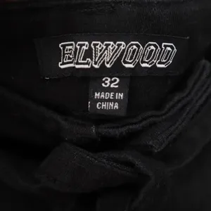 Elwood Mens Black Cotton Cargo Pants Drawstring Bungee Ankle Size 32 Streetwear thumbnail 2