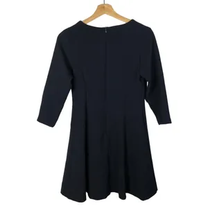Collective Concepts Navy Blue V-Neck A-Line Long Sleeve Mini Dress‎ XS thumbnail 2