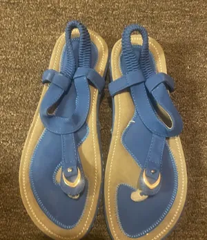 Blue Sandals with Braided Straps Size 10 thumbnail 1