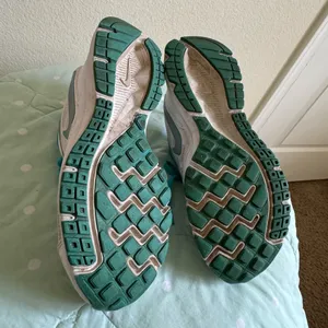 Nike Downshifter White and Teal Running Shoes Womens size 8 thumbnail 11