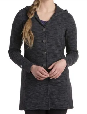 Kuhl Wool Blend Hooded Isla Long Fleece Jacket thumbnail 1