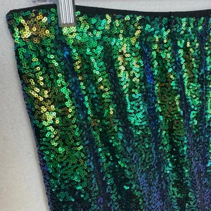 FUNNA Green Sequin Mermaid Tail Costume Maxi Skirt NWT XL thumbnail 10