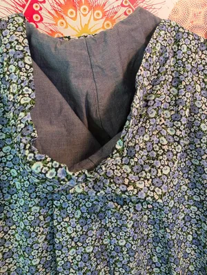 NEW Tommy Hilfiger Blue Floral Cotton Hoodie Pullover Jacket Medium thumbnail 13