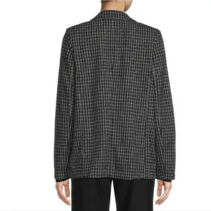 Sanctuary NWT Checked Johnnie Oversized Blazer Coat Sportcoat‎ in Black Large thumbnail 2