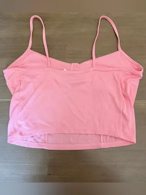 Love Tree Pink Bustier Corset Crop Top Ribbed Cami NWT Size L Y2K thumbnail 2