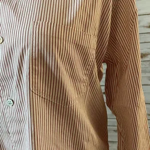 J Brand classic red/white striped long sleeve button-down shirt Size XL thumbnail 4