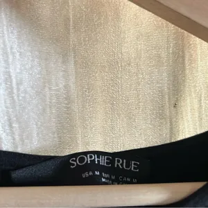 Sophie Rue Stella Ruched Jersey Maxi Dress Long Black Cutout Stretchy NWT Size M thumbnail 6