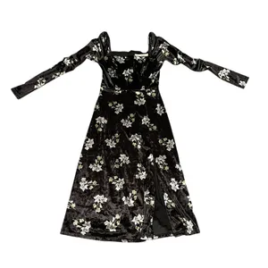Anthropologie Hutch Stretch Velvet Floral MIDI Dress Size XS thumbnail 5