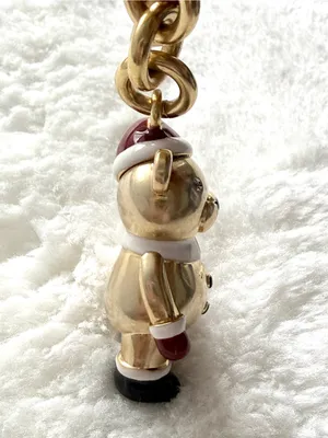 Coach Santa 3D Bear Bag Charm NWOT thumbnail 9