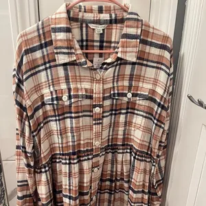 American Eagle Flannel Dress thumbnail 1