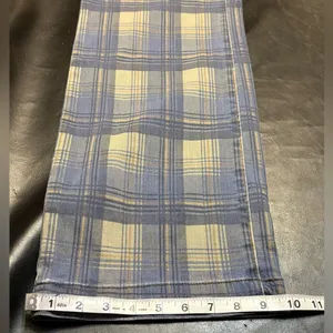 Judy Blue Blue and Tan Plaid HighWaist Vintage Look Jeans size 14W thumbnail 16