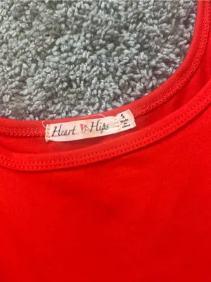 Heart Hips Red Sleeveless Romper thumbnail 3