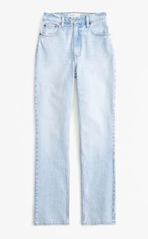 Abercrombie and Fitch Ultra High Rise 90s Straight Jean thumbnail 1