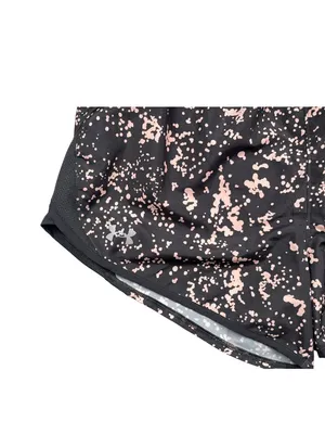 Under Armour HeatGear Dark Gray Pink Running Shorts LG thumbnail 2