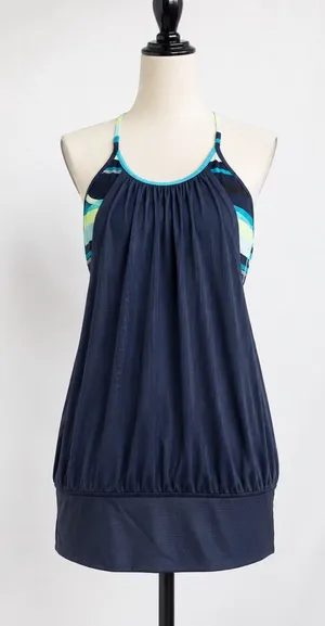 Lululemon No Limits Tank Y2K Inkwell Stripe Surge Size 4 thumbnail 1