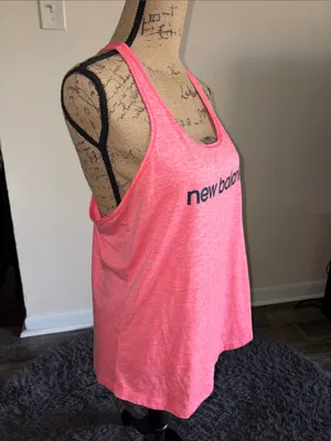 New Balance Neon Pink Racerback Workout Tank thumbnail 4