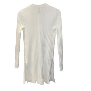 Cocobleu White Ribbed Cardigan Women's Open Front Lightweight Casual Sweater thumbnail 3