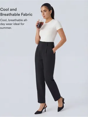 Halara High Waisted Black Work Pant thumbnail 4