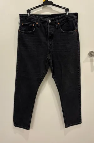 Levi’s 501 Denim Jeans Button Fly Black thumbnail 1