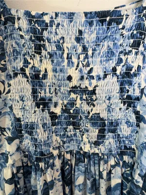 Abercrombie & Fitch Emerson Blue Floral Midi Dress Size XS thumbnail 7
