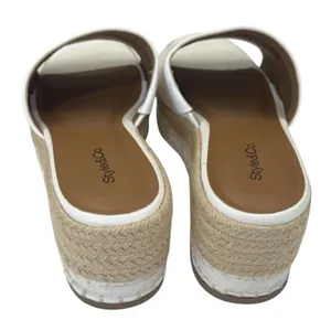 Style & Co Hayes Wedge Sandals Women's 9 jute rope cushioned comfort slip on thumbnail 5