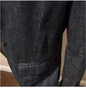 Size S Cotton denim blazer, Pilcro and the Letterpress for Anthropologie thumbnail 4