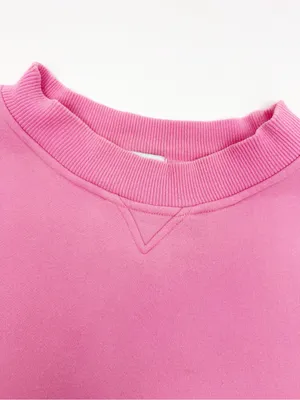 Yllw The Label I Told My Mom About You Oversized Sweatshirt Pink thumbnail 8