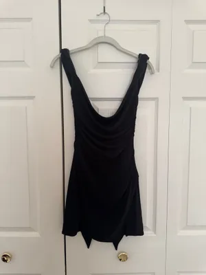 Tiger Mist Black Backless Joslin mini Dress thumbnail 2