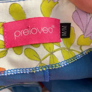 preloved Anthropologie‎ Mini Skirt Blue thumbnail 6