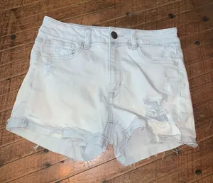 American Eagle cutoff raw hem size 8 normcore shortie short thumbnail 1