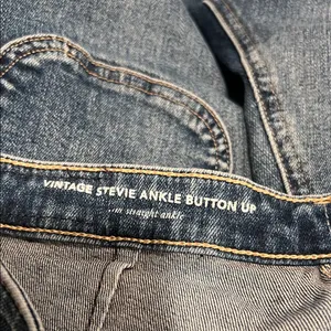 AG × Vintage Stevie Anthropologie‎ Ankle Button Up Jeans Size 28 thumbnail 6