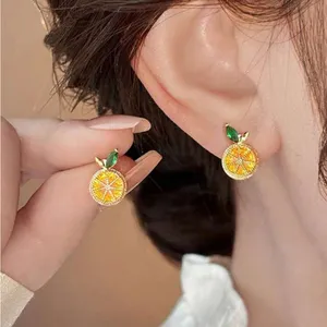 Lemon Earrings Gold thumbnail 6