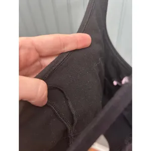 Victoria's Secret PINK Black Rhinestone Logo Strappy Crop Top Bra‎ Large y2k thumbnail 3