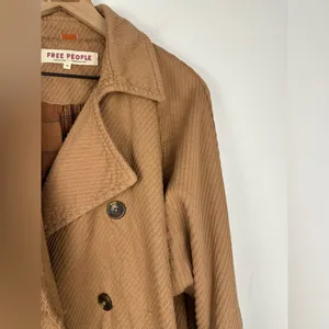 Free People Remi Brown Neutral Cord‎ Dolman Sleeve Utility Short Jacket Sz XS thumbnail 7