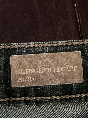 Nine West Vintage America Slim Bootcut Jeans Womens 8/29 Medium Wash Blue Denim thumbnail 8