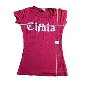 Ragdoll Chula Graphic Tee Red Short Sleeve Gothic Font T-Shirt Size‎ S thumbnail 3