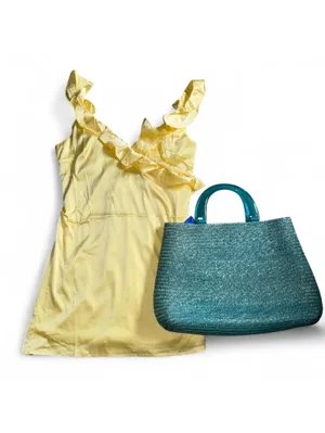 Finesse Matilda Yellow Mini Dress Size M thumbnail 3