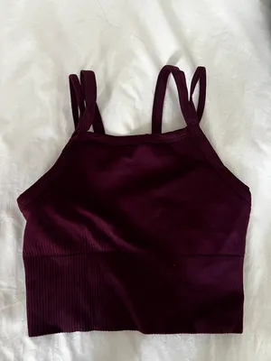 Burgundy Workout Tank thumbnail 1
