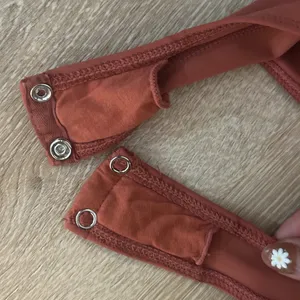 Free People Rust Long Sleeve Bodysuit thumbnail 3