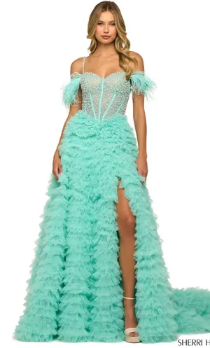 Sherri Hill Ivory Prom Dress thumbnail 4