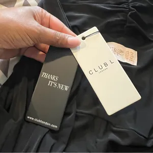 CLUB L LONDON Off The Shoulder Black Maternity Bardot‎ Fitted Jumpsuit thumbnail 15