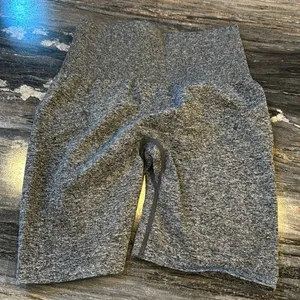 NVGTN biker shorts, booty scrunch, dark gray, size small thumbnail 2