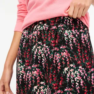 NWT J. Crew Womens Size Small Pull On Elastic Waist Floral Midi Skirt NEW thumbnail 3